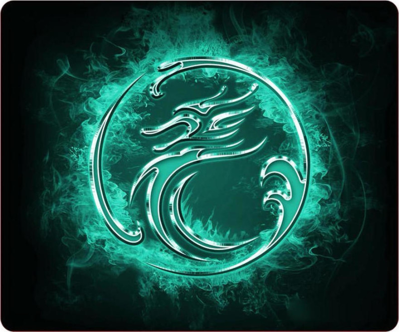 Gaming Mousepad iMICE Estone Green Dragon Αντιολισθητικό 290x244mm Μαύρο