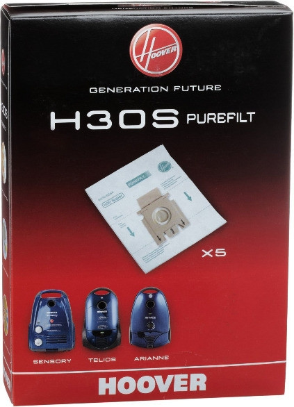 Hoover Purefilt H30S Σακούλες Σκούπας 5τμχ Συμβατή με Σκούπα Hoover