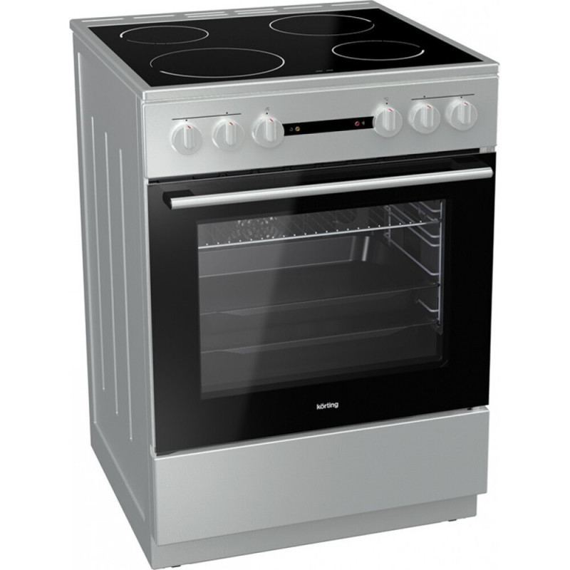 Korting KEC6A40XG Κουζίνα 71lt με Κεραμικές Εστίες Π60εκ. Inox (030061901)