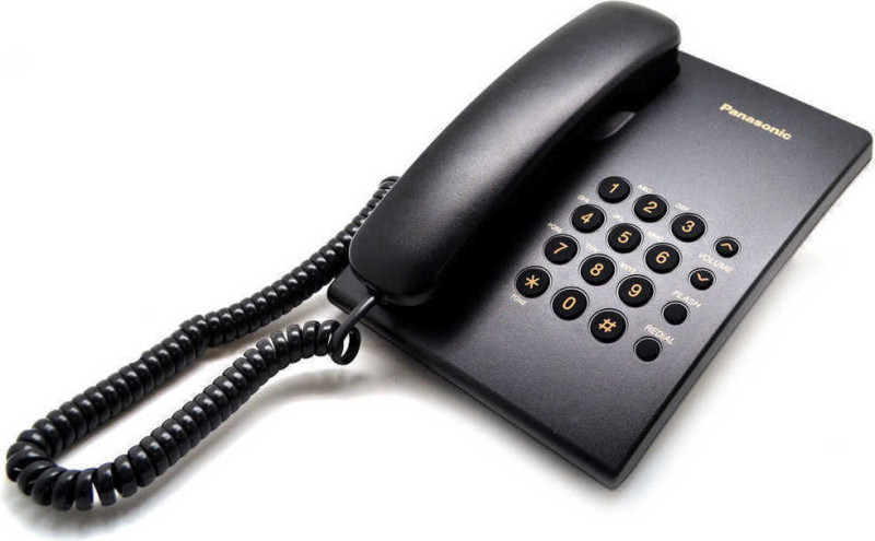 Panasonic KX-TS500 Ενσύρματο Τηλέφωνο Γραφείου Μαύρο