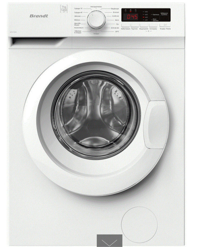 Brandt WFB170WG Πλυντήριο Ρούχων 7kg 1400 Στροφών