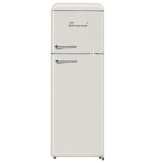 Bronxi BX-1790/CR Retro Ψυγείο Δίπορτο 244lt Υ175xΠ55xΒ58.5εκ. Cream
