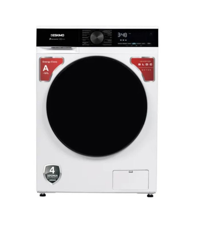 Πλυντήριο - Στεγνωτήριο Ρούχων Eskimo ES W8D6ADMST 8 kg/ 6 kg A-10%/D Εγγύηση 4 Έτη