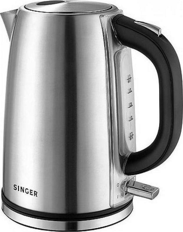 Singer Βραστήρας 1.7lt 2200W Ασημί