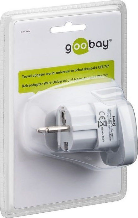 Goobay Universal travel world adapter 94026 