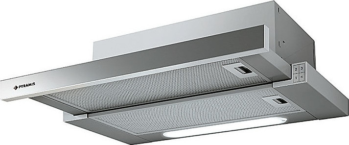 Συρόμενος Απορροφητήρας 60cm Inox Pyramis Essential Slim Turbo (065006401)