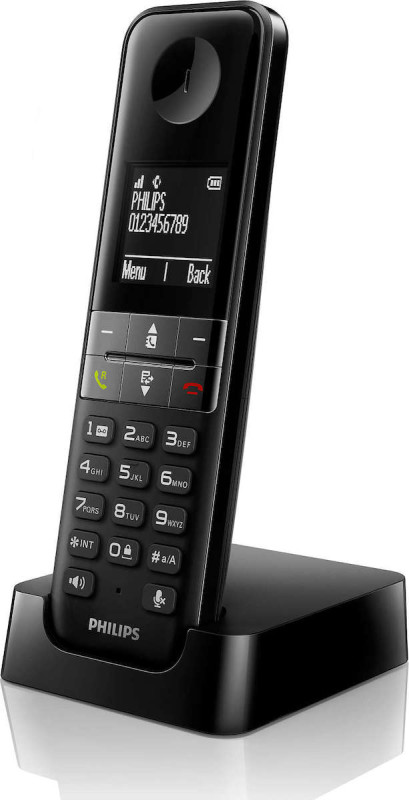 Ασύρματο Τηλέφωνο Philips D4701B Μαύρο