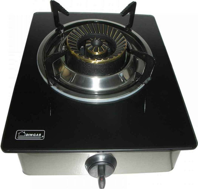 Din Gas Crystal 01013711 Επιτραπέζια Εστία Υγραερίου Μονή Μαύρη