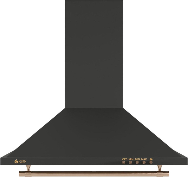 Thermogatz TGS 950 BL Rustic Απορροφητήρας Καμινάδα 60cm Μαύρος