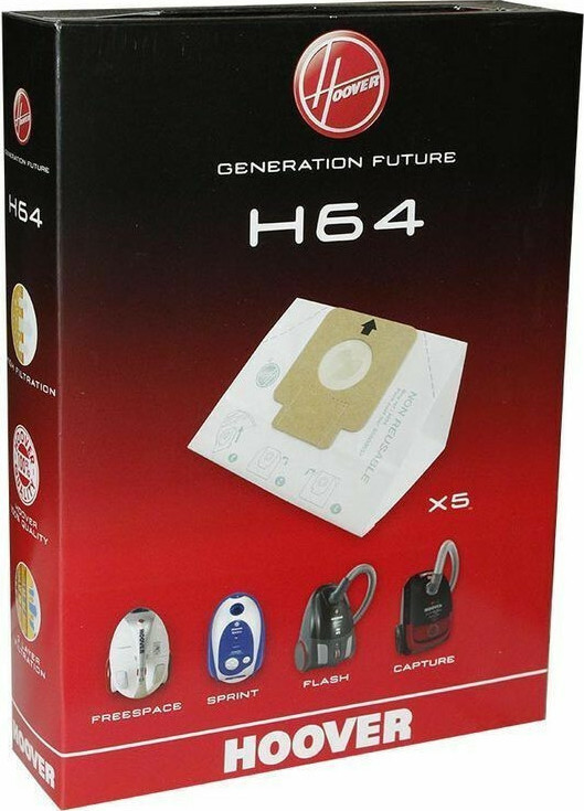 Hoover H64 Σακούλες Σκούπας 5τμχ Συμβατή με Σκούπα Hoover