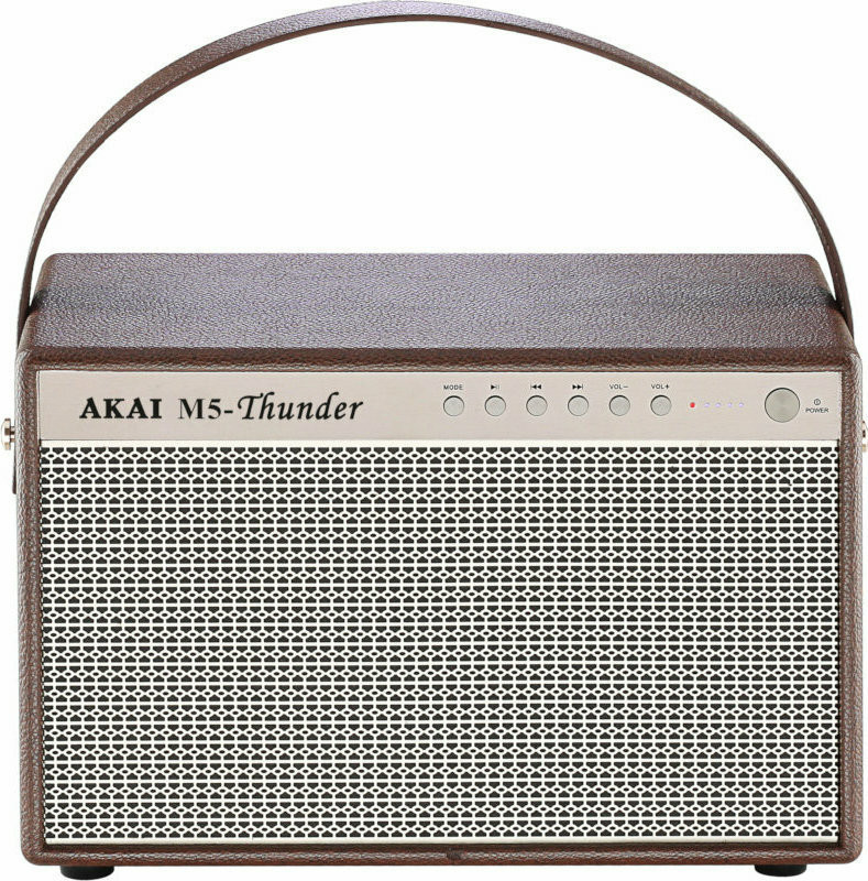 Akai M5-Thunder Ηχείο Bluetooth 30W με Διάρκεια Μπαταρίας έως 12 ώρες Καφέ