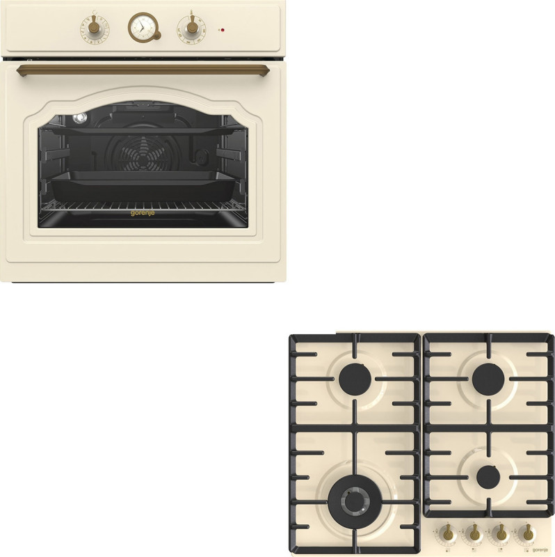 Gorenje BO7732CLI + GW642CLI Φούρνος άνω Πάγκου 71lt με Εστίες Αερίου Π59.7εκ. Εγγύηση 4 Έτη