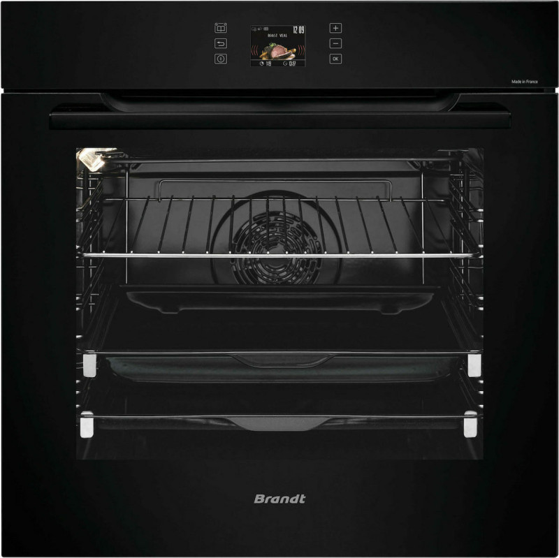 Brandt BOP7568BB Φούρνος άνω Πάγκου 73lt χωρίς Εστίες Π56εκ. Μαύρος Pyrolyze