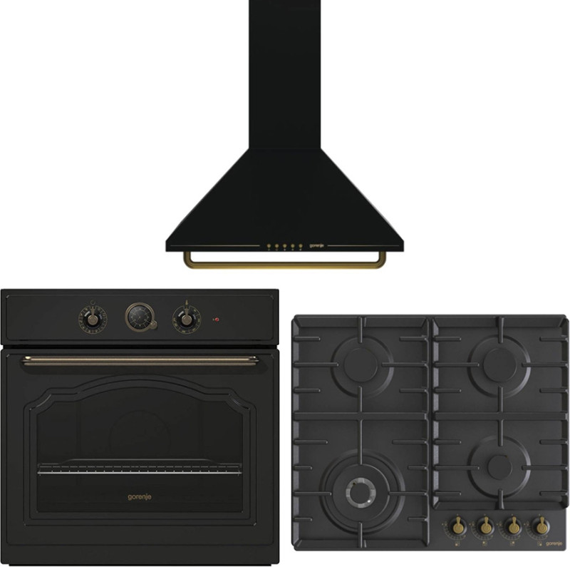 Gorenje BO7732CLB + GW642CLB + WHC63CLB Εντοιχιζόμενο Σετ Οικιακών Συσκευών