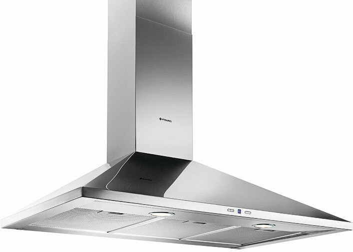 Απορροφητήρας Τζάκι Pyramis Plus Inox 90 cm