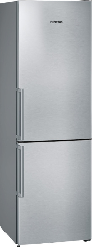 Pitsos Ψυγειοκαταψύκτης 368lt Total NoFrost Υ203xΠ60xΒ60εκ. Inox PKNB39VIDT 