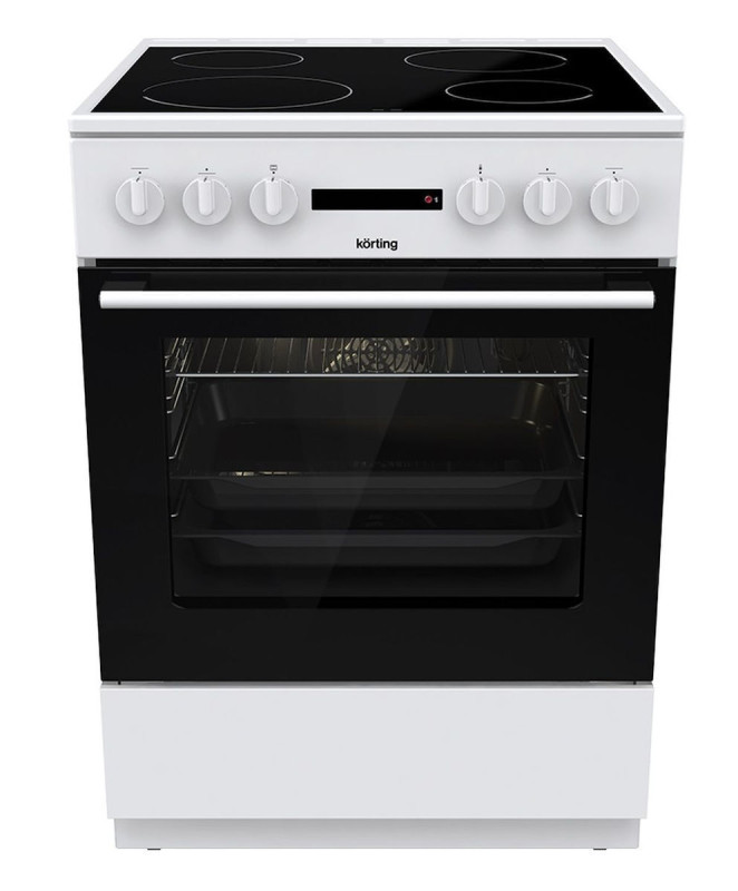 Korting KEC6A40WG Κουζίνα 71lt με Κεραμικές Εστίες Π60εκ. Λευκή (030061701)