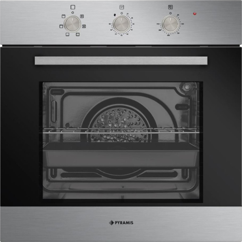 Pyramis 731016PK Φούρνος άνω Πάγκου 73lt χωρίς Εστίες Π59.5εκ. Inox