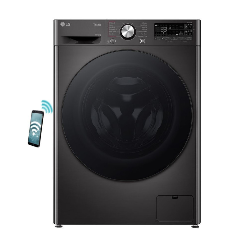 Πλυντήριο - Στεγνωτηριο Ρούχων LG D4R7511TSBB 11 kg/6 kg Α-10%