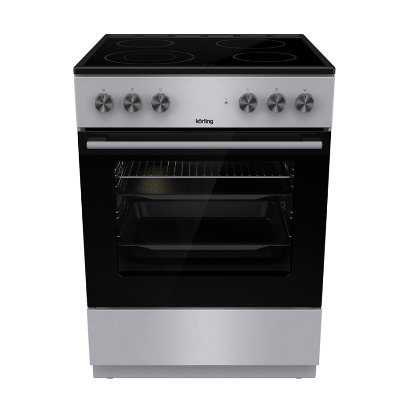 Korting KEC6A41SC Κουζίνα 70lt με Κεραμικές Εστίες Π60εκ. Inox 