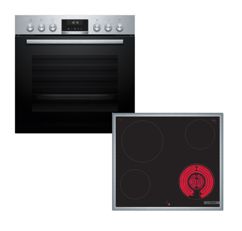 Εντοιχιζόμενο set κάτω παγκού BOSCH BA53CN03 (κουζίνα HEG537BS4 + NKF645GA2E)
