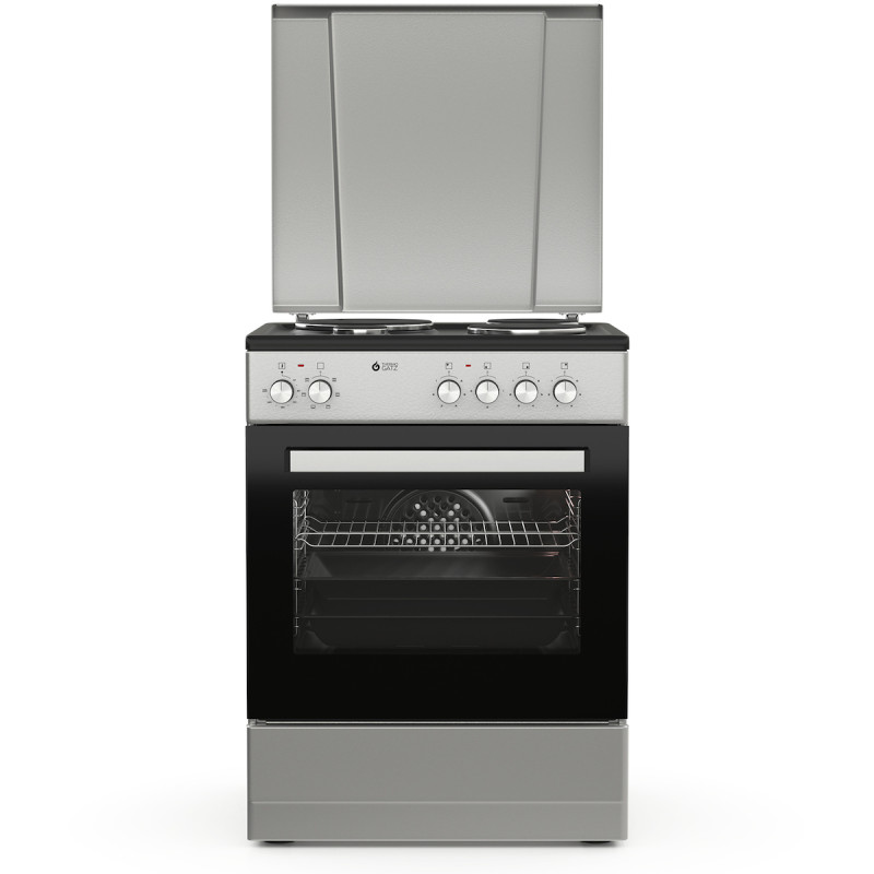 Thermogatz TGS E8021 S Κουζίνα 80lt με Εμαγιέ Εστίες Π60εκ. Inox
