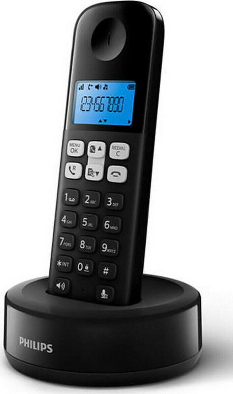 Ασύρματο Τηλέφωνο Philips D1611B/GRS Black