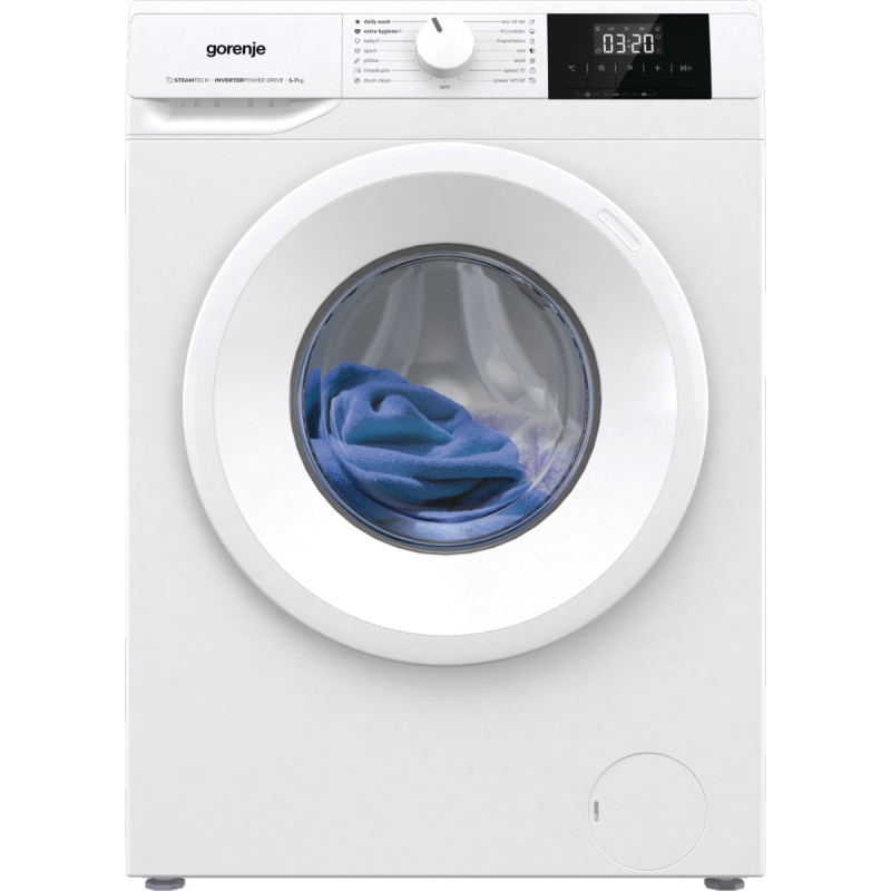 Gorenje Πλυντήριο Ρούχων 7kg 1200 Στροφών WNGPI72SBS Εγγύηση 4 Έτη