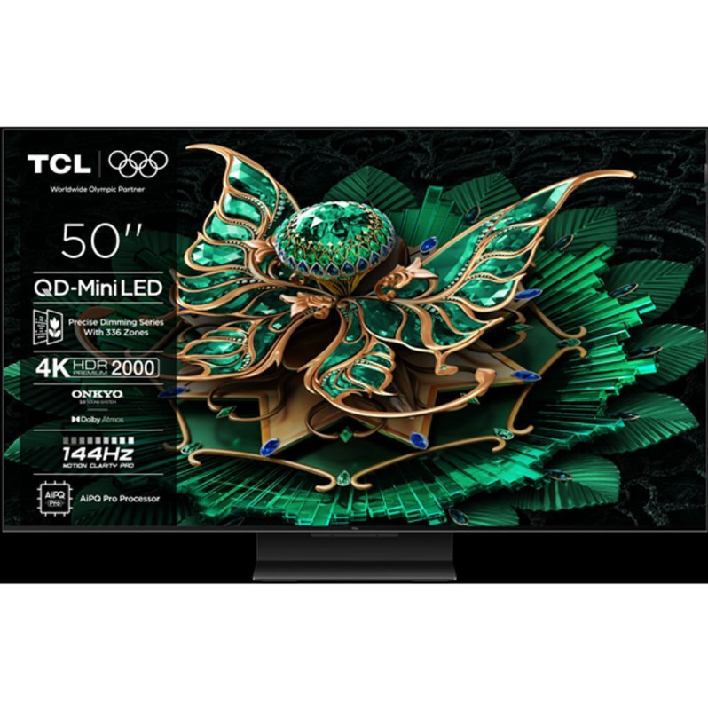 TV TCL 50C7K 50'' Smart 4K Mini QLED 144Hz (2025)