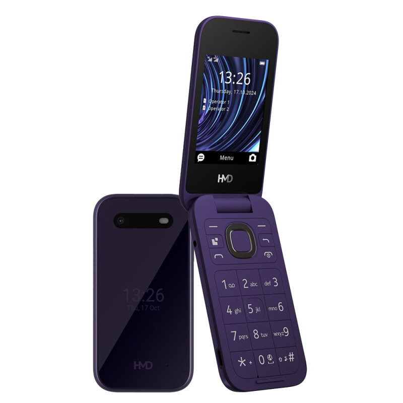 Κινητό Τηλέφωνο HMD 2660 Flip 2025 4G Dual Sim Purple