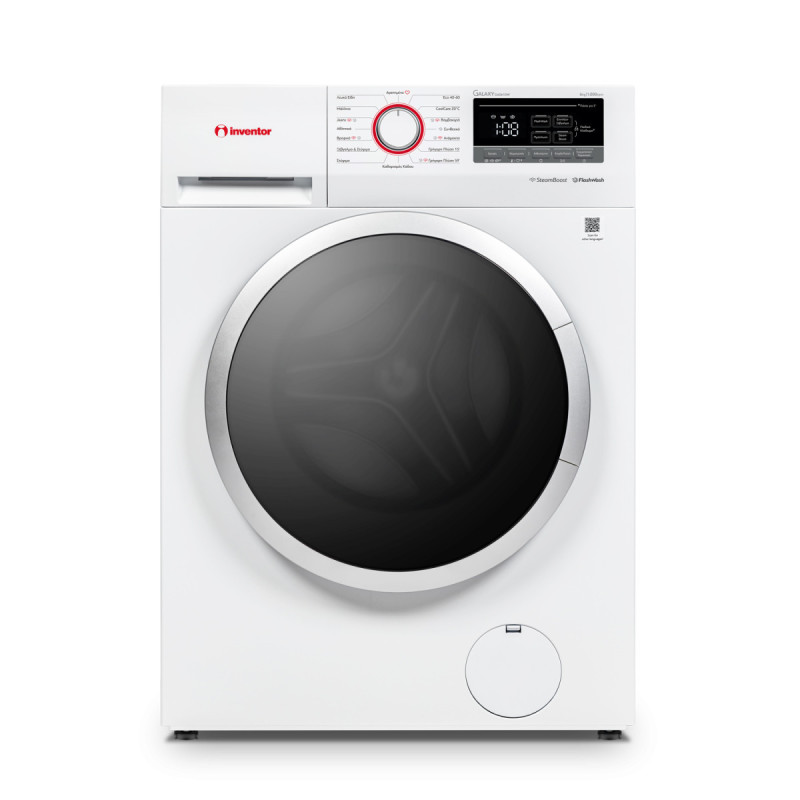 Inventor Πλυντήριο Ρούχων 6kg με Τεχνολογία Ατμού 1000 Στροφών GA0610W