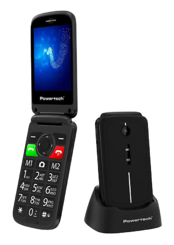 Κινητό Τηλέφωνο Powertech Sentry 2.8 PTM-40 Dual Sim Black