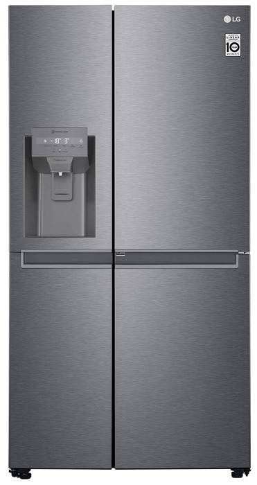 LG GSJV31DSXE Ψυγείο Ντουλάπα 634lt NoFrost Υ179xΠ91.3xΒ73.5εκ. Inox
