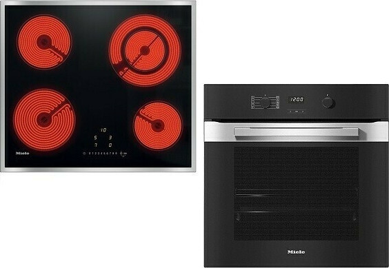 Miele H 2860 B + KM 6520 FR Φούρνος άνω Πάγκου 76lt με Κεραμικές Εστίες Π59.5εκ.