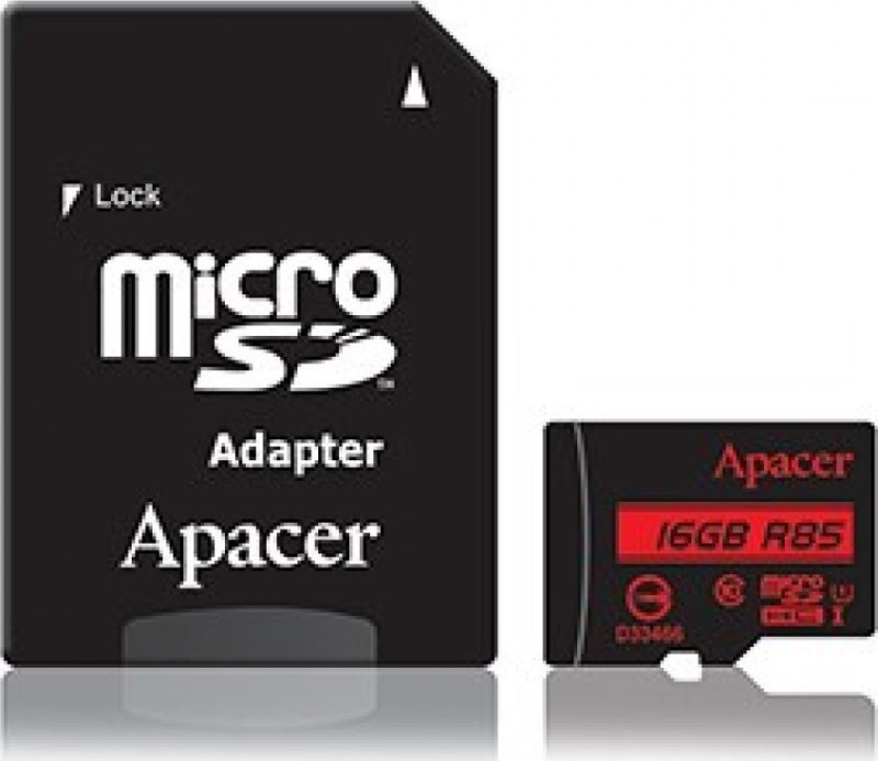 Apacer R85 microSDHC 16GB U1 with Adapter