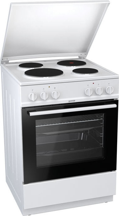 Gorenje E6141WB Κουζίνα 65lt με Εστίες Εμαγιέ Εγγύηση 4 Έτη