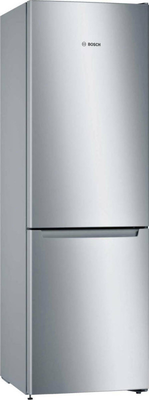 Ψυγειοκαταψύκτης Full No Frost BOSCH KGN33NLEB Inox 176x60x66 cm