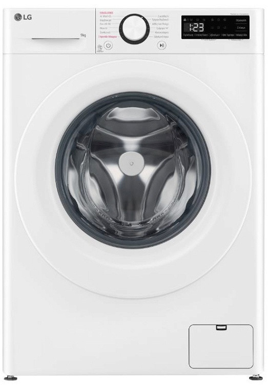 Πλυντήριο Ρούχων LG F4R3009NSWW 9kg με Ατμό 1400 Στροφών