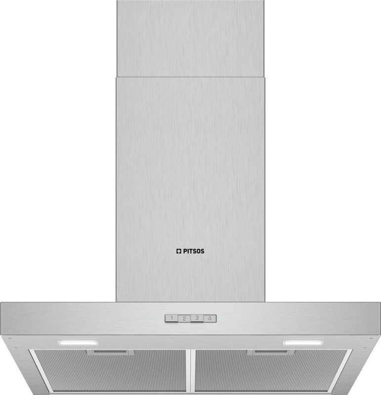 Απορροφητήρας Τζάκι Pitsos PTK6D65G Inox 60 cm
