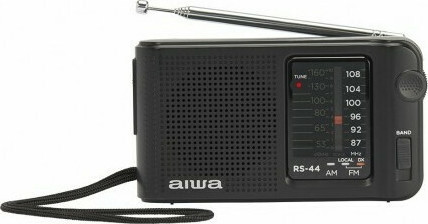 Aiwa RS-44 Ραδιοφωνάκι Μπαταρίας Μαύρο Black