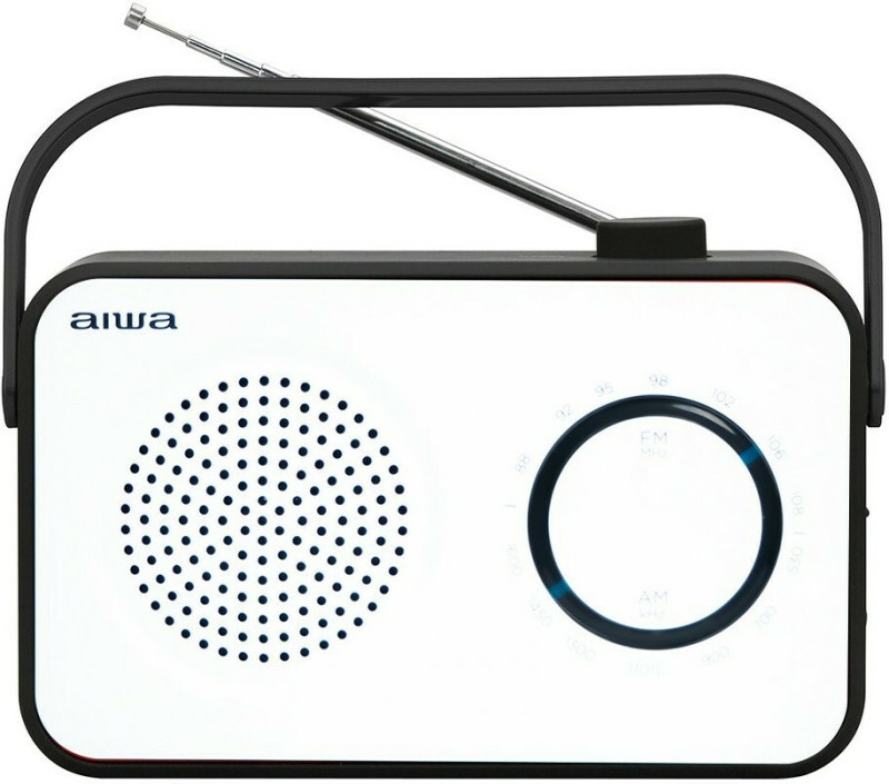Aiwa R-190BW Φορητό Ραδιόφωνο Ρεύματος / Μπαταρίας Λευκό