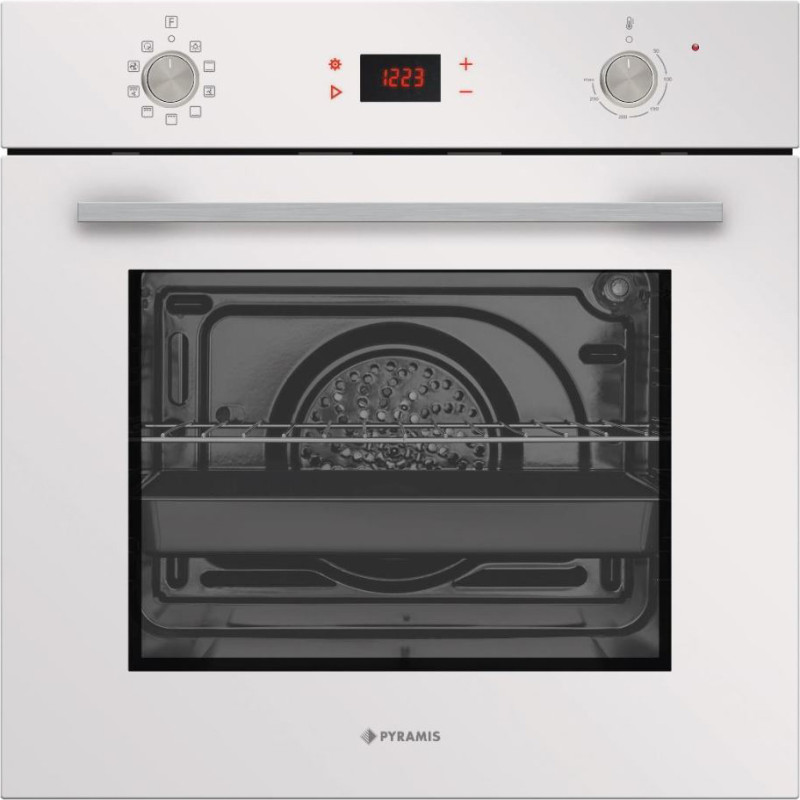 Pyramis 731065 PKLED Φούρνος άνω Πάγκου 73lt χωρίς Εστίες Π59.5εκ. Λευκός