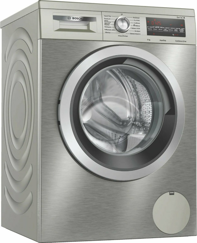 Bosch WUU28TX1GR Πλυντήριο Ρούχων 9kg 1400 Στροφών Ασημί