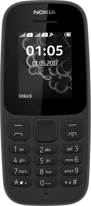 Κινητό Τηλέφωνο Nokia 105 2023 Dual Sim Charcoal (TA-1557 DS)
