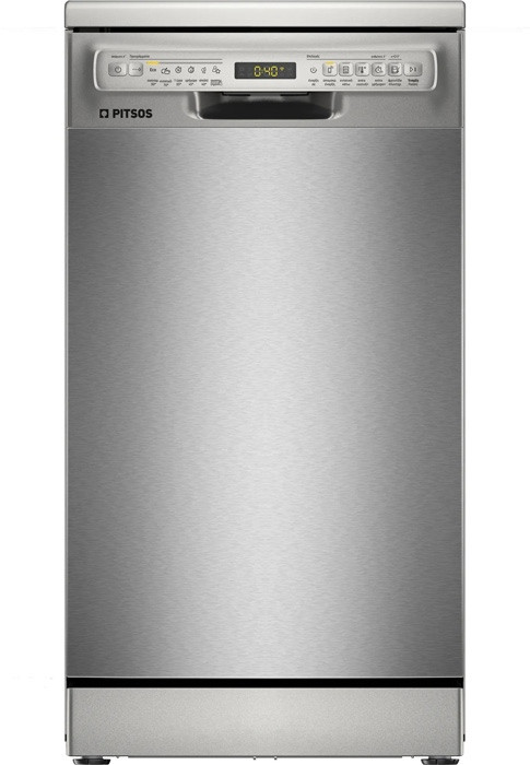Πλυντήριο Πιάτων Pitsos DSS61I01 Inox 45 cm Ε 