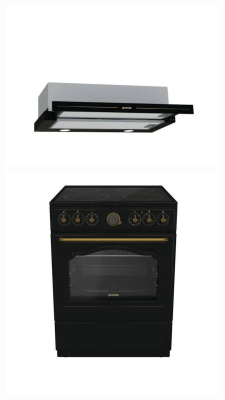 Gorenje Εντοιχιζόμενο Σετ Οικιακών Συσκευών ECS6250CLB + BHP62CLB Εγγύηση 4 Έτη
