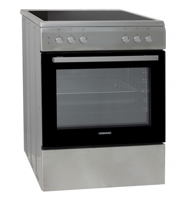Κουζίνα Κεραμική Eskimo ES-4030 Inox Α Εγγύηση 4 Έτη