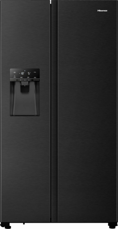 Hisense RS694N4TFE Ψυγείο Ντουλάπα 562lt Total NoFrost Υ179.3xΠ90.8xΒ68.7εκ. Μαύρο 