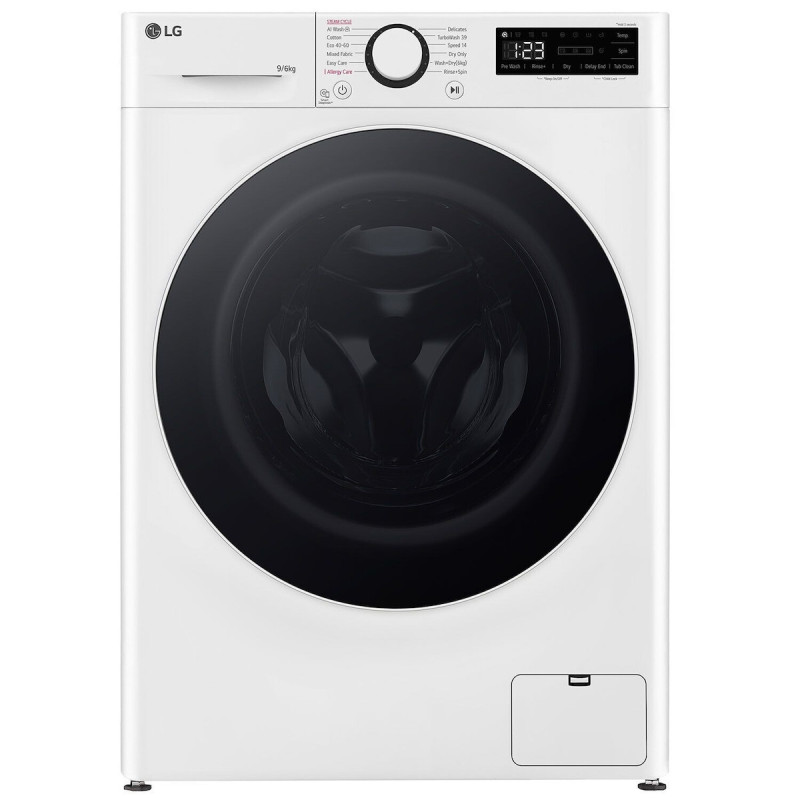 LG Πλυντήριο-Στεγνωτήριο Ρούχων D4R5009TSWW.ABWQPHS 9kg/6kg Ατμού 1400 Στροφές