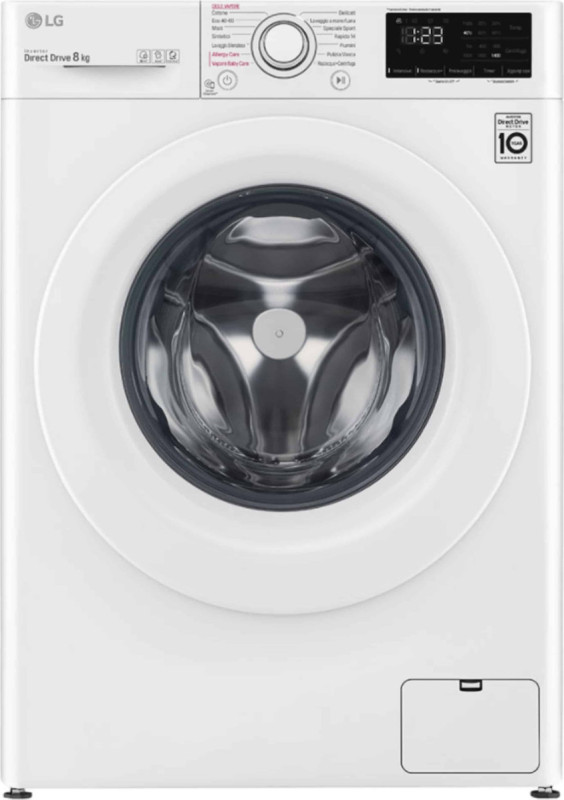 LG F4WV308S3E Πλυντήριο Ρούχων Inverter Direct Drive 8kg με Ατμό 1400 Στροφών